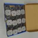 Ansible 24 Pcs Chair Leg Floor Protectors Square, Silicone Felt Furniture Leg Pads Caps Covers for Hardwood Floors (Fit:1-1/16" to 1-5/8") (Clear)