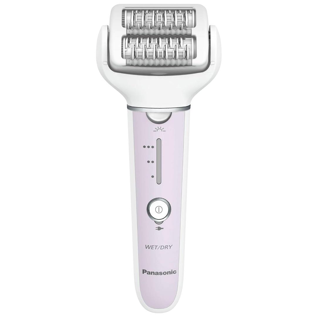 Panasonic Epilator with Gentle Cap, Electric Hair Remover for Home, 3 Speed Settings, Wet Dry, Washable - ES-EY30