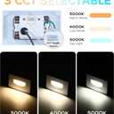 CLOUDY BAY Dimmable Upgraded 3 Color 120V LED Indoor Outdoor Step Lights,3000K/4000K/5000K 3W 100lm,Stair Light,White,6 Pack
