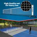 Deluxe Heavy Duty Pickleball Net with Wheels – Regulation Size Portable Net System with Lockable Wheels & Wheeled Carry Case | Tournament-Ready, Fast Setup | Backyard, Driveway, Gym & Court Use, 22 feet x 3 feet