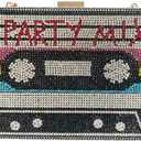 Women Retro Crossbody Bag Rhinestone Fun Unique Evening Clutch Purses for Women (Colorful Party)