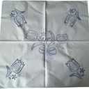 3 x Mexican Embroidery Napkins, Set of 4, 70 cm x 70 cm (27 in x 27 in), Gabardine Fabric, Assorted Designs, DIY Embroidery (Cross Stitch 27 in)