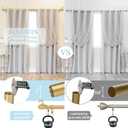 TANGWIN Gold Farmhouse Curtain Rods for Windows:66-120 Inch Adjustable Curtain Rod for Bedroom Living Room,Heavy Duty Decorative Rustic Drapery Rods with Vintage Swan Finials Easy Install,Brass Gold