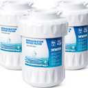 RWF0600A Water Filter, Fit for MWF GE Water Filter, GE MWF, SmartWater MWFP, MWFA, GWF, HDX FMG-1, WFC1201, RWF1060, 197D6321P006, Kenmore 9991, 3packs By AVXBYR