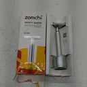 ZOMCHI Double Edge Safety Razor for Men & Women,[New Version 2.0 ] Metal Razor with 10 Double Edge Safety Razor Blades, Single Blade Razor with Stand  Noble Silver