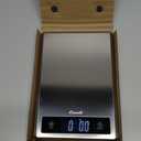 Escali T115S Ultra Thin Kitchen, Office, Herb Scale, Tare Functionality, LCD Digital Display, 11lb Capacity, Silver