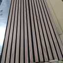 RITOLLO Wood Slat Panels for Wall 2-Piece 94.5"11" Acoustic Panels for Interior Wall Decor 3D Fluted Sound Absorbing Panel - Natural Walnut