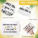 Inspirational Gift Bulk for Women Cosmetic Bag EVA Makeup Bag with Zipper for 2026 Graduation Birthday Travel Employee Coworker Colleague Thank You Encouragement Motivational('re Awesome)