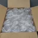 40 Pack Plastic Ribbed Wine Glasses, 14Oz Origami Disposable Wine Glasses Unbreakable Clear Plastic Cocktail Glasses Recyclable Shatterproof Reusable Wine Cups (14oz-Gold Rim 40pack)