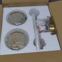 Modern 2 Light Crystal Vanity Light, Brushed Gold Vertical Bathroom Light Fixture Over Mirror for Dressing Table Sink, Compatible with Dimmable Bulbs (Bulbs Not Included)