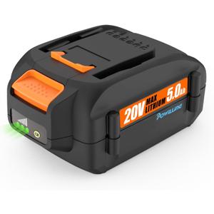 Powilling 5.0Ah 20V Replacement Battery for Worx Battery 20V WA3578 WA3575 WA3520 WA3525 WG545s