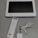 Weather Station Indoor Outdoor Thermometer Wireless, Home Atomic Clock with Large Constant Display, Inside Outside Temperature Humidity Monitor, Dew Heat Point, Barometer White