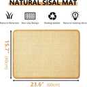 Oncpcare 4PCS Rabbit Scratch Mat - Natural Bunny Scratching Pad for Claws & Teeth Care, Cages & Pet Cage Bedding for Biting, Sleeping & Nesting, 24x16