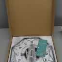 Large Wall Clocks for Living Room Decor Modern Silent Wall Clock for Home House Kitchen Bedroom Decorative Big Wall Clock Non Ticking Battery Operated Quartz for Bathroom Outdoor Indoor 17 in