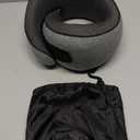 NOCRLG Travel Pillow, Travel Neck Pillow for Airplanes Car, 100% Pure Memory Foam Travel Pillow, Sleeping Essentials for Long Flight 360 Head Support Degree Comfort and Breathability (Grey)