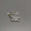 MINSCOSE Compatible with AirPods Pro Clear Case, Cute Cartoon Flower Pattern Design with Floral Keychain, Soft TPU Protective Shockproof Case for AirPod Pro for Girls Women-White