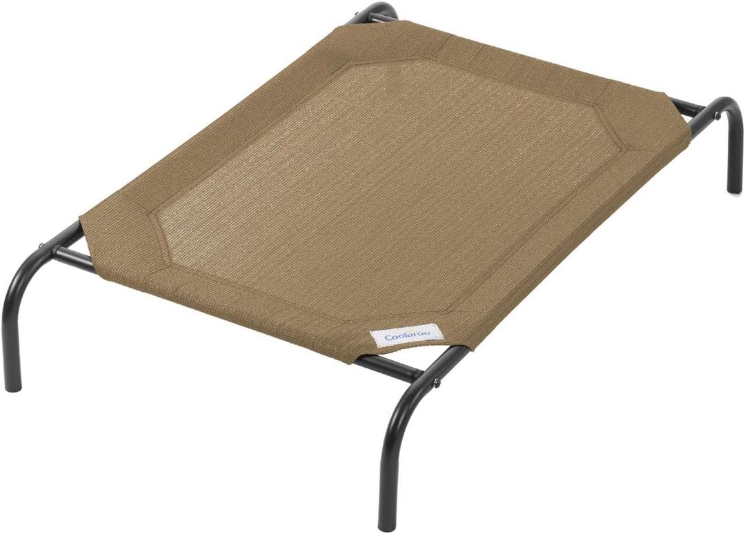 Coolaroo The Original Cooling Elevated Dog Bed, Indoor and Outdoor, Medium, Nutmeg