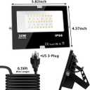 LED Flood Light Outdoor 30W, 300W Equivalent 3000LM Smart RGB Landscape Lighting with APP Control, DIY Scenes -Timing - Warm White 2700K -Color Changing Uplight, IP66, US Plug, No Remote MELPO(4 Pack)