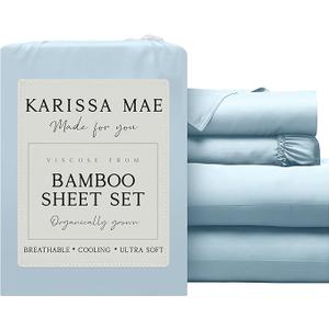 Cyan Blue Fitted Sheet Full