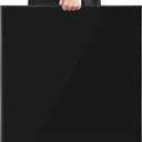 King Size Acrylic Tray with Embedded Handle,No Need to Assemble-for Bed,Ottoman,Coffee Table, Breakfast, Tea, Food, Butler - Decorative Tray (24x24 Inch, Black)