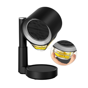 GroTawel Portable Range Hood: Kitchen Countertop Cooking Exhaust Fan Quiet Smoke Removal  3Speed Suction Height & Angle Adjustable Design Duallayer Filter Plugin for Apartments RV BBQ Hot Pot