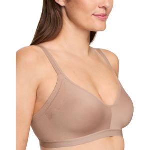 Warners Women's Blissful Benefits Underarm-smoothing With Seamless Stretch Wireless Lightly Lined Comfort Bra (Medium)