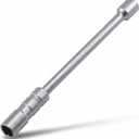 5/8" (16mm) Swivel Magnetic Spark Plug Socket, 12" Long Reach Spark Plug Removal Tool, 3/8" Drive CR-V Steel