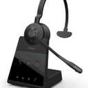 Jabra Engage 65 SE (Second Edition) Wireless Headset, Single-Ear Telephone Headset with Industry-Leading Wireless Performance, Advanced Noise-Cancelling Microphone, All Day Battery Life - Black