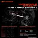 A-Premium CV Axle Shaft Assembly Compatible with Audi A3, A3 Quattro & Volkswagen Beetle, Jetta, Passat, CC, Eos, GTI, 2006-2018, Front Right Passenger Side, Replace# 1K0407272JB, 1K0407272KJ