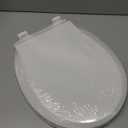 Toilet Seat Round Soft Close16.5'', Toilet Lid Slow Close Quiet No Slam, Easy Installation & ReleaseSafe PP Material Easy Clean, Comfortable Ergonomic Design, 2 Years Support, White Plastic