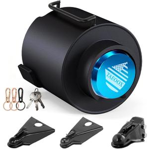 Upgraded Trailer Lock Fits 2 5/16 Inch Coupler, Heavy-Duty Trailer Hitch Locks, Pry-Resistant & Anti-Theft Trailer Coupler Lock, Accessories for Trailer/RV/Boat