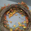 24 Inch Fall Wreaths for Front Door Boho Fall Wreath Rustic Autumn Wreath