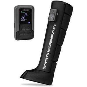 TGS Leg Compression Massager Cordless Leg Massager for Circulation and Pain Relief with Rechargeable Battery Compression Boots for Circulation Portable Recovery System for Athletes (Single Unit)