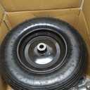 RRQ 4.80/4.00-8 Tire and Wheel, 16" Pneumatic Wheelbarrow Tires, 2 Pack, 15.5 inches