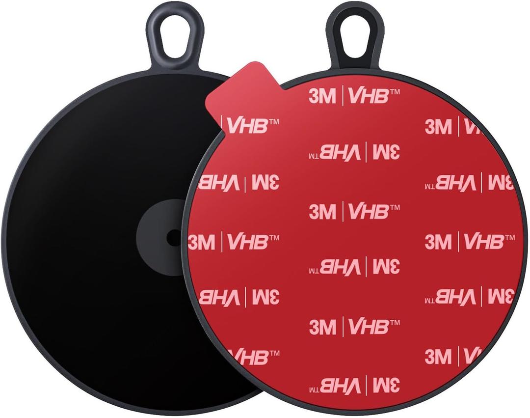 pop-tech Adhesive Dashboard Mounting Disk: 95mm Dash Pad Mount Disc for Suction Cup & Vacuum Phone Holder - 2 Packs 3.74" High Bond Car Sticky Base Plate for Garmin & Tomtom GPS DashCam