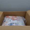 BESTSWEETIE 9x12 Area Rugs for Living Room Washable Non Slip Carpet Low Pile Soft Vintage Print Pattern Rug for Bedroom Dining Room Kitchen Entryway Indoor-Brick/Blue/Light Ivory