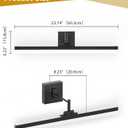 Modern LED Vanity Light Fixture,Metal Black 23.6‘’ 5CCT DimmableAdjustable & Rotatable Bathroom Light Fixture Above Mirror, Wall Sconce, 23.6IN