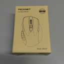 TECKNET Wireless Mouse (2.4G & BT5.0/3.0) Silent 4800 DPI Computer USB A & Bluetooth Mouse 6 Buttons, Wide Compatibility - Grey