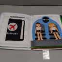 Curious Columbus Quiet Book Away We Go Busy Book for Kids, Montessori Airplane Travel Toy for Preschool and Early Learning