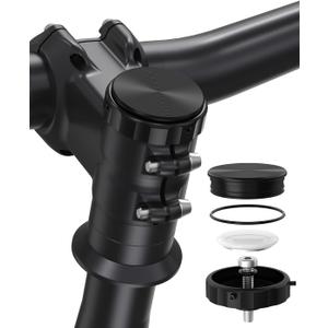 AirTag Bike Mount, Hidden Bicycle Stem Cap Mount for AirTag, Anti-Theft Bike GPS Tracker Accessory Waterproof AirTag Holder for Bicycles with Headset Cap Size of 1-1/8" & 1-1/4"