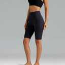 Colorfulkoala Women's High Waisted Biker Shorts with Pockets 8" /10" Inseam Workout Yoga Shorts Running Tights (Black, XS)