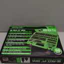 SWANLAKE 1/4" Drive Impact Socket Set, 56-Piece Standard SAE (5/32 to 9/16 inch) and Metric (4-15mm) Size, 6 Point, Cr-V, 1/4-Inch Drive Ratchet Handle, Drive Extension Bar, Impact Universal Joint