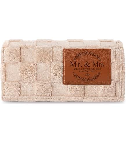 The Comfort Blanket Soft Blanket Mr & Mrs Thick Warm Royal Plush Throw Blanket