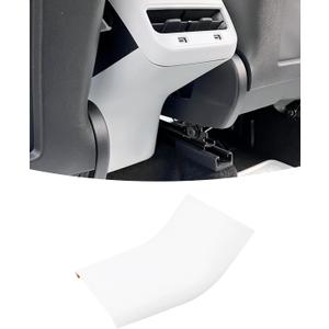Carbon Fiber AC Vents Cover for Tesla Model 3 & Model Y, Rear Center Console Air Vent Trim for Tesla Accessories (Anti-kick Board)