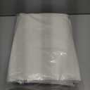 Ascoza 2 Pack 108 Inch Ivory Round Tablecloth in Polyester Fabric for Wedding/Banquet/Restaurant/Parties