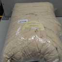 WRENSONGE Oversized Queen Comforter Set - 7 Pieces Beige Bed in a Bag Queen with Sheets, 2 Pillow Shams, and 2 Pillowcases- Warm Bedding Sets Queen for All Season