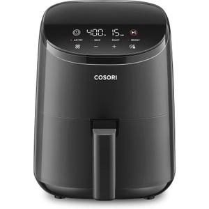 Cosori Air Fryer 2.1 QT, Small & Mini 4-in-1 airfryer Ideal for Simple Meals and Snack, Easy to Leftover Food to Crispy, Up to 97% Less Oil, 30 In-App Recipes, Nonstick & Dishwasher-Safe Basket