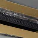 Toilet Paper Holder Stand for Small Bathroom Storage:Skinny Bathroom Storage Cabinet for Small Spaces Tiny Apartment (29.9H inch, Black/Walnut)