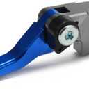 Dirt Bike Clutch Brake Levers,Foldable CNC Breakaway Levers for YZ125 YZ250 15-25/YZ250F 09-25/YZ426F YZ450F 09-25/WR450F 24-25-Blue