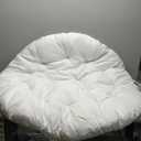 Water Resistant Papasan Cushion, Rocker Chair Pads, Hammock Seating Cushion for Hanging Egg Chair Folding Garden Sofa Patio Garden Swing Chair Beige Round 43"